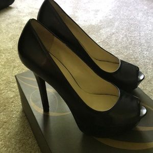 Enzo Angiolini Black platform heels